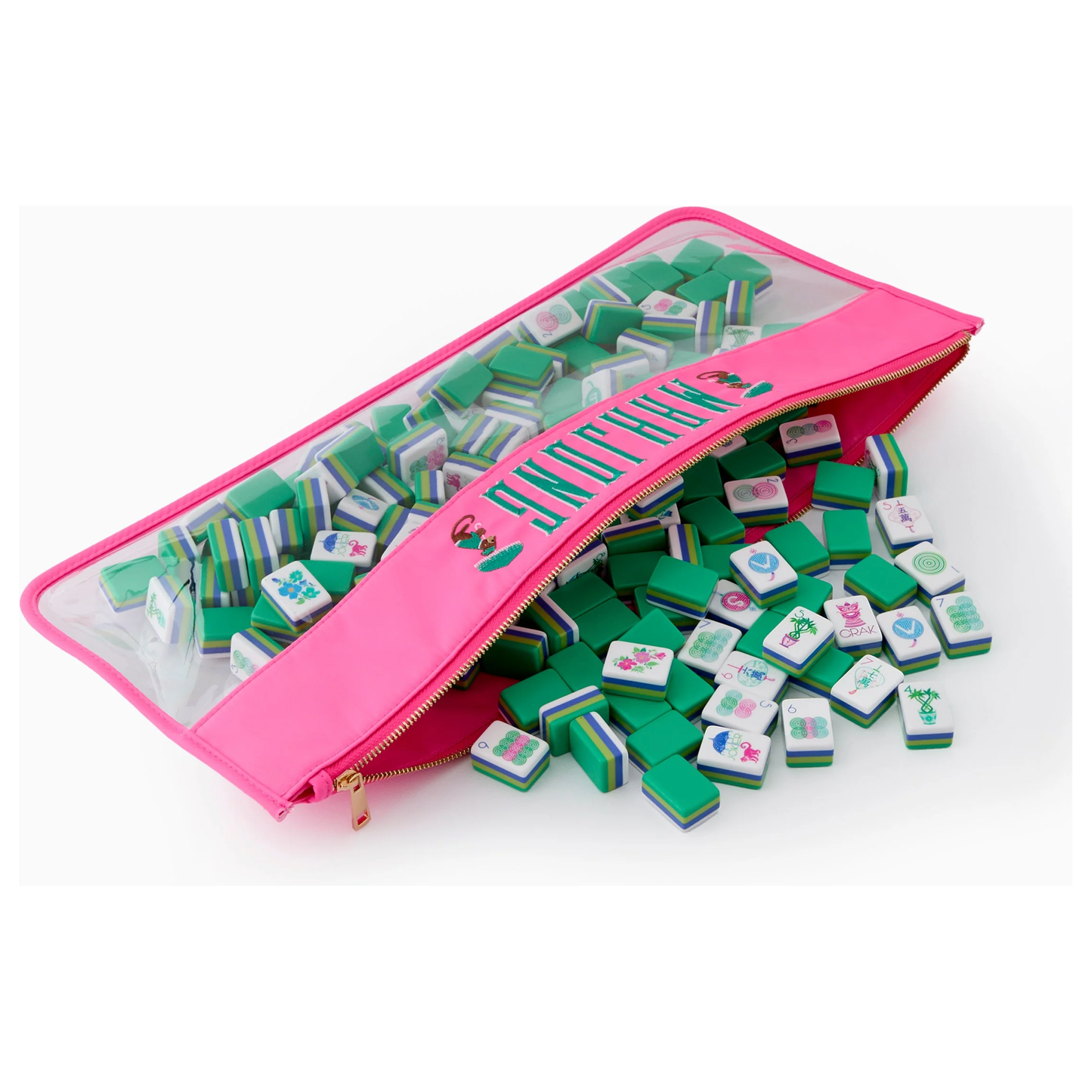 OMM Pink Monkey Mahjong Bag