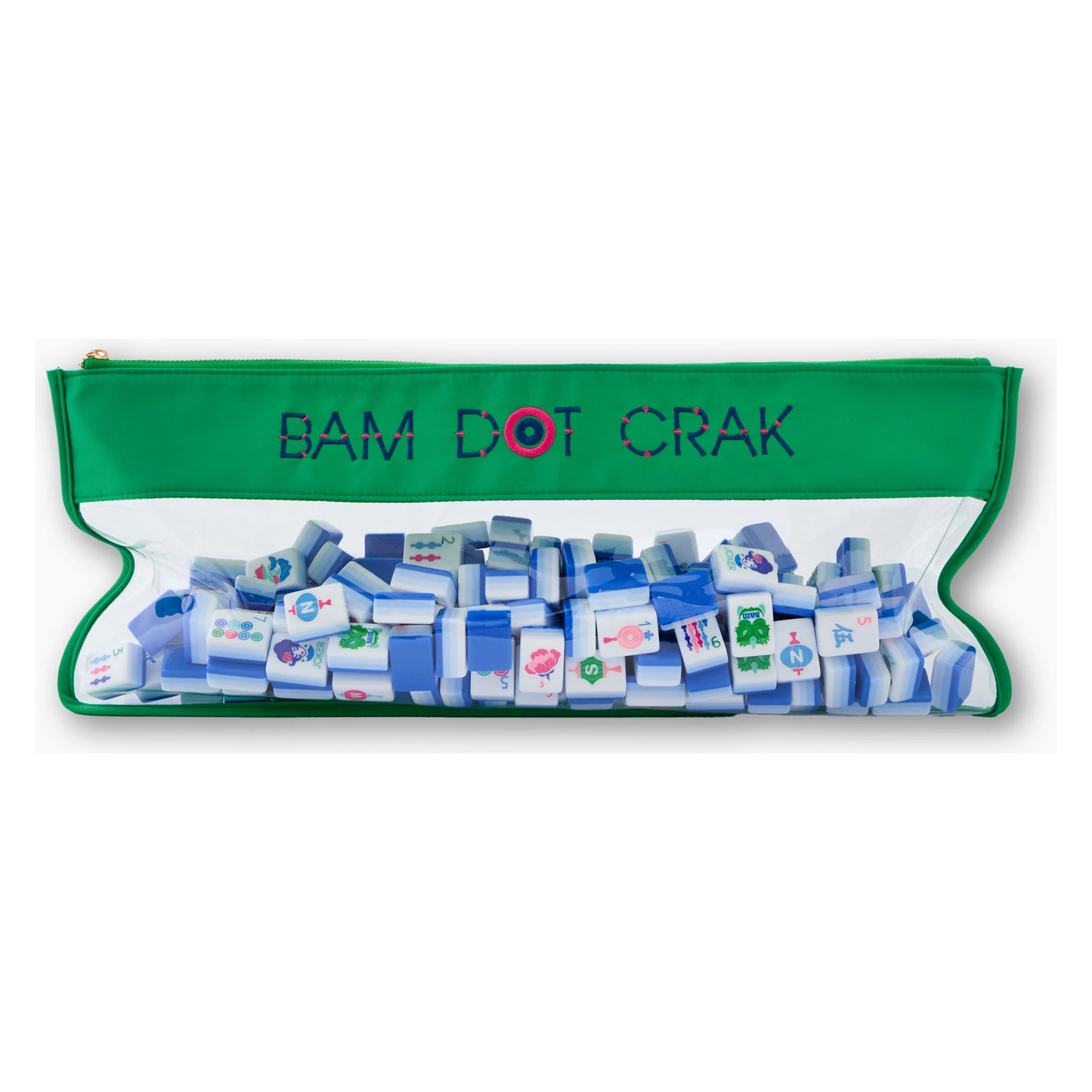 OMM Kelly Green Bam Dot Crak Tile Bag