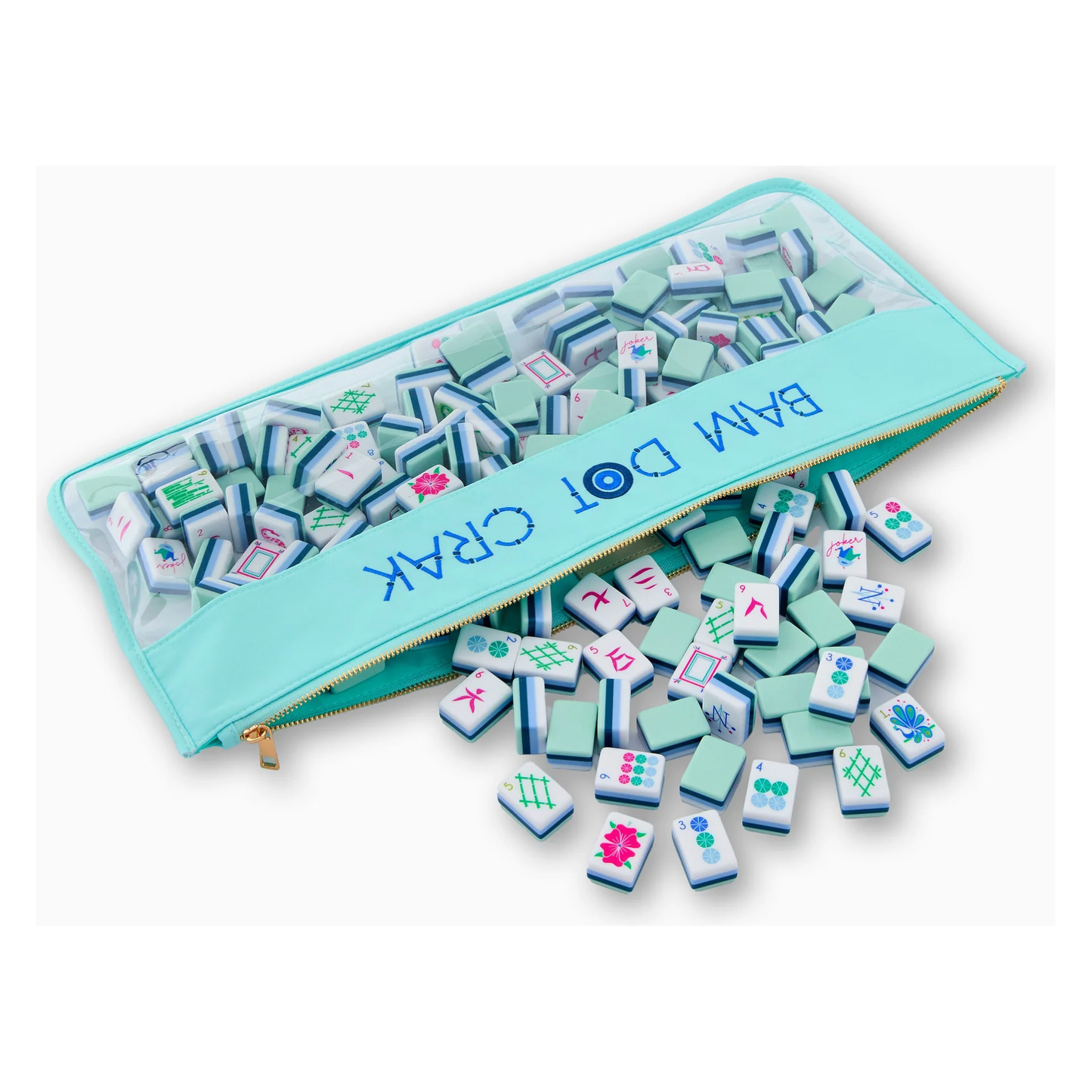 OMM Mint Bam Dot Crak Mahjong Tile Bag