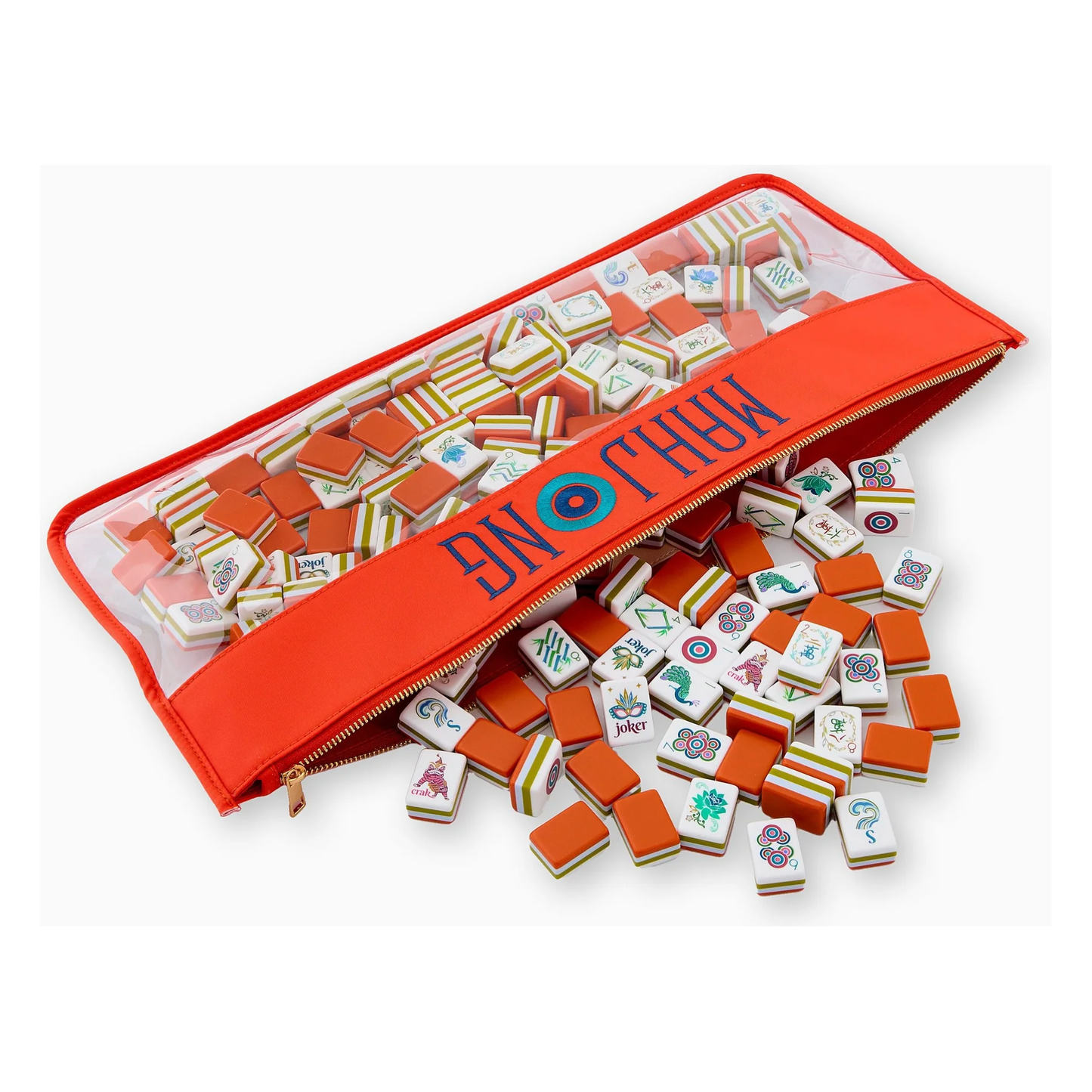 OMM Burnt Orange Mahjong Tile Bag
