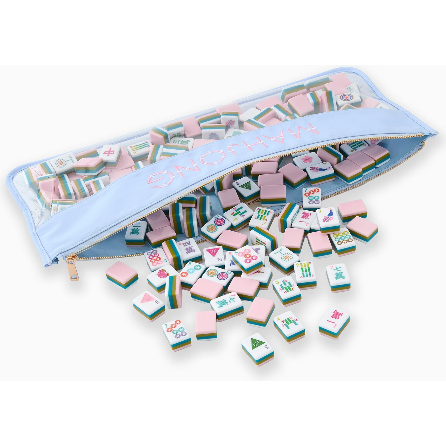 OMM Light Blue Bamboo Mahjong Tile Bag