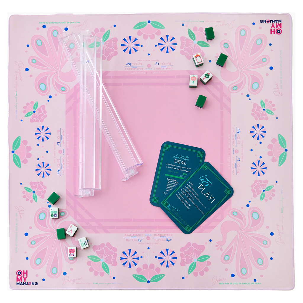 OMM Birdie Pink Mahjong Mat