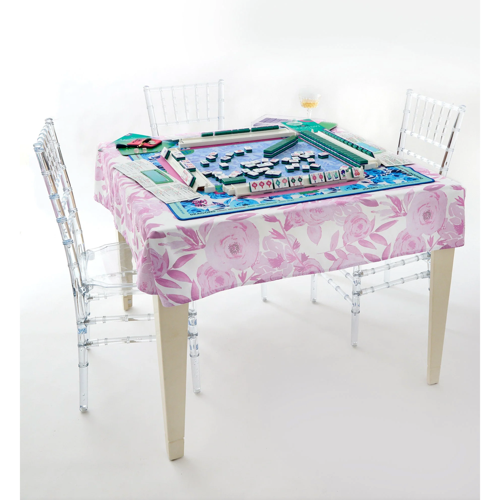 Lavender Lux Instructional Mahjong Tablecloth