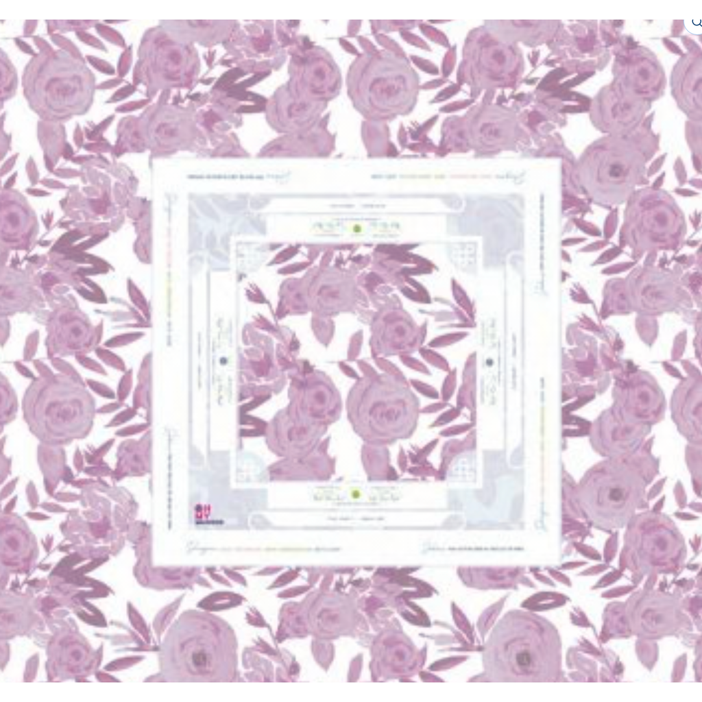 Lavender Lux Instructional Mahjong Tablecloth
