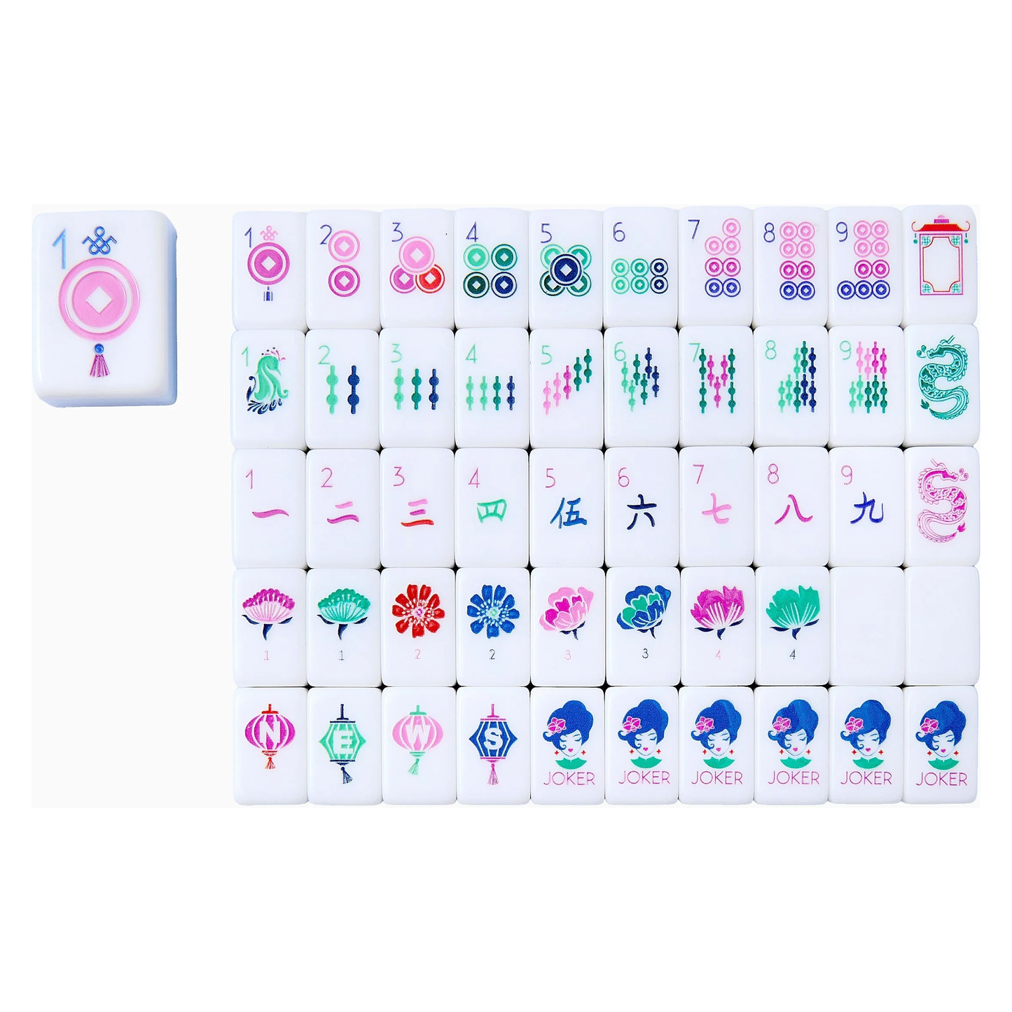 OMM Palm Beach Mahjong Travel Set