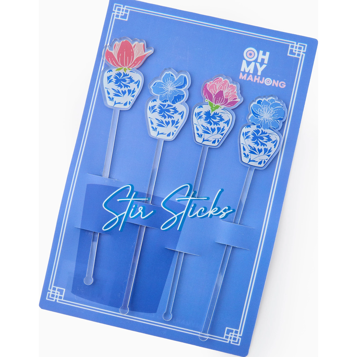 OMM Chinoiserie Jar Cocktail Stir Sticks