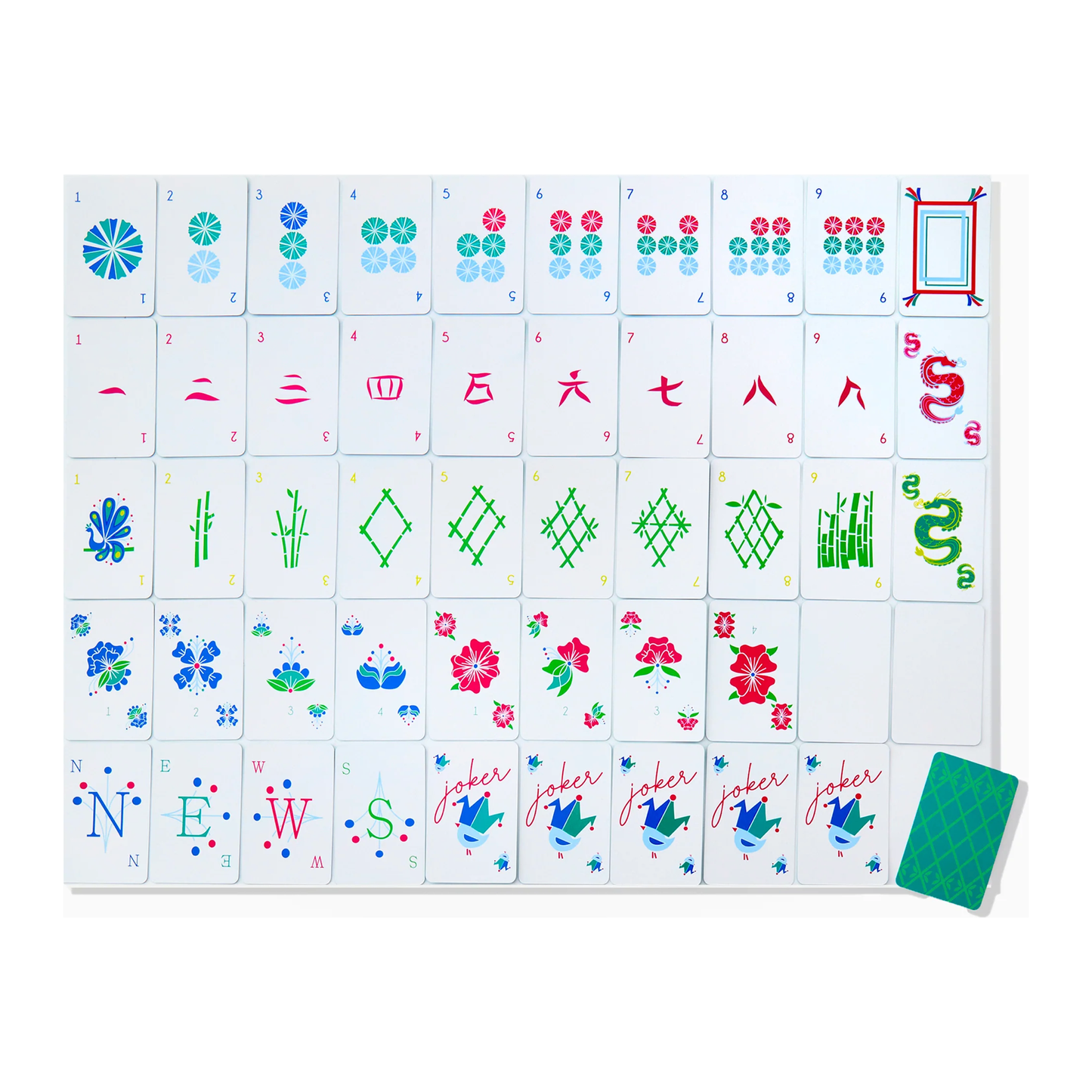 OMM Birdie Mahjong Playing Cards