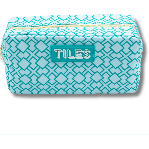 My Fair Mahjong - Geometric Green Tile Bag