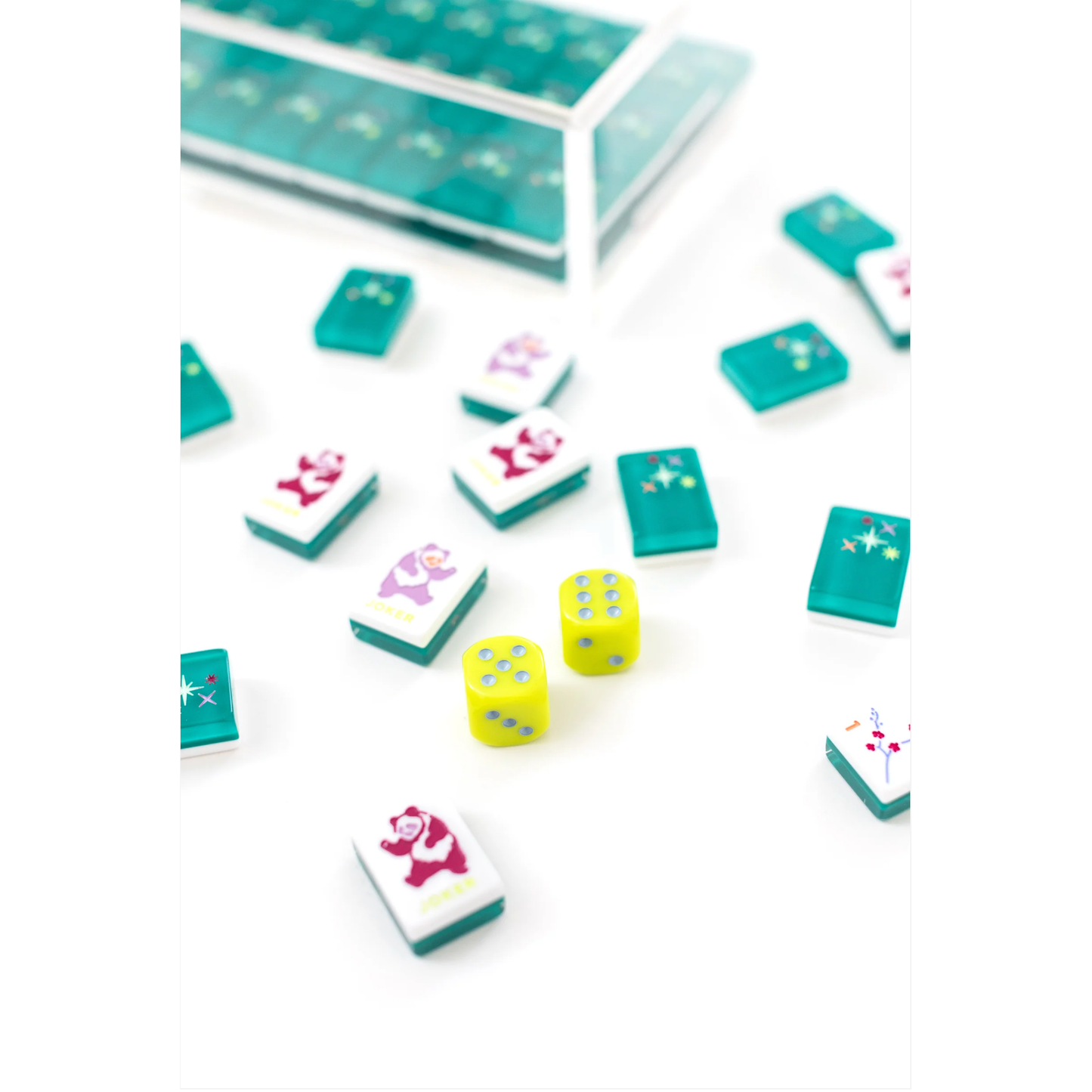 Bam Bird Boutique:  East Meets West Mahjong Tile Set - EMERALD