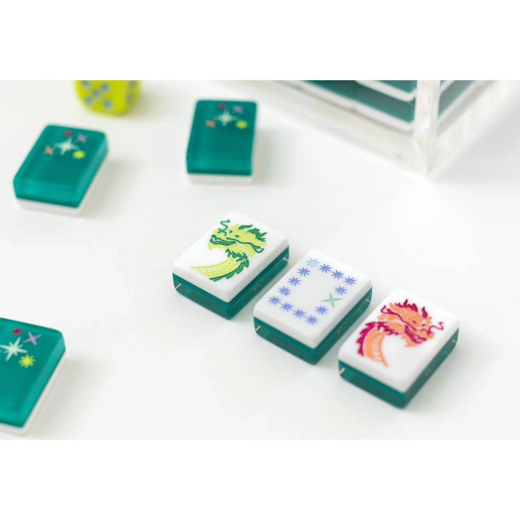 Bam Bird Boutique:  East Meets West Mahjong Tile Set - EMERALD