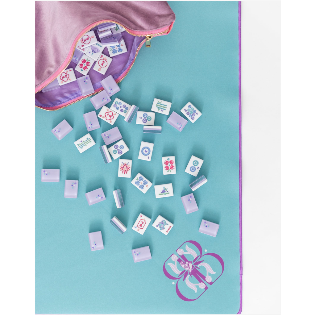 Bam Bird Boutique Classic Mahjong Mat - TEAL