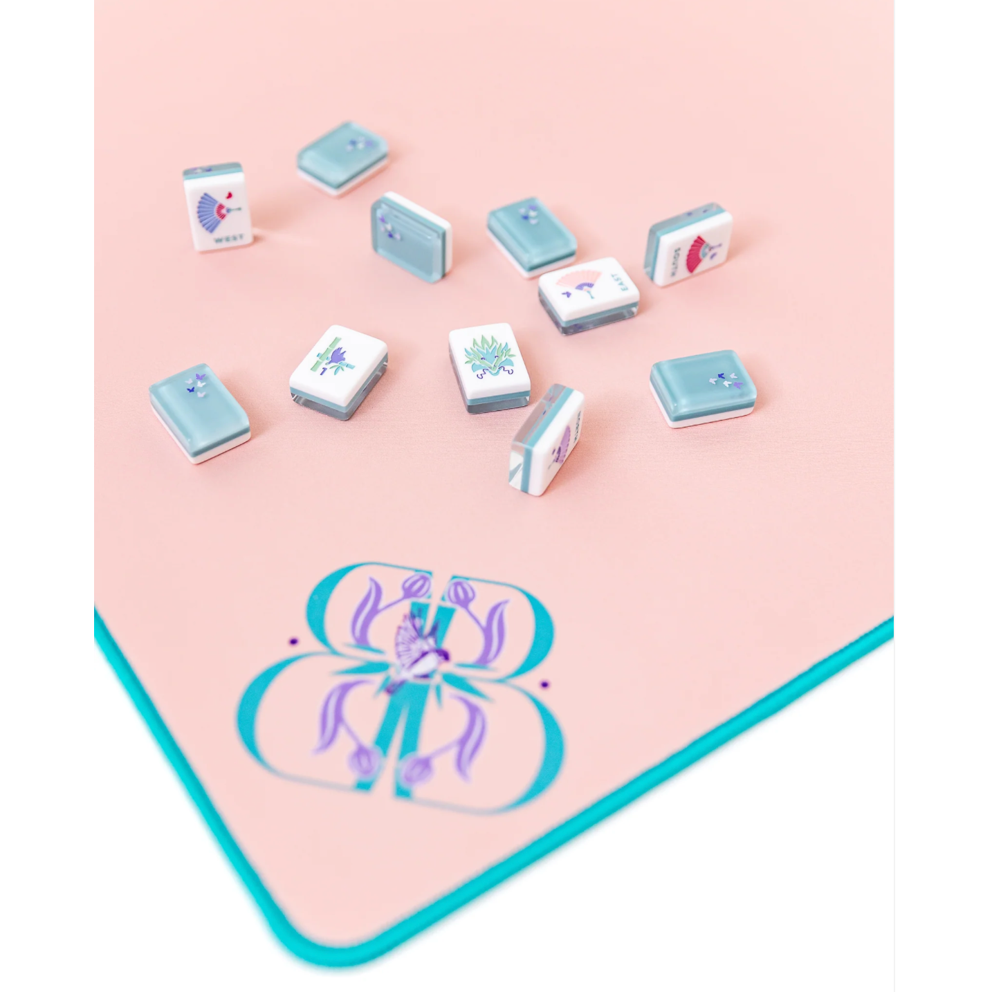 Bam Bird Boutique Classic Mahjong Mat - PINK