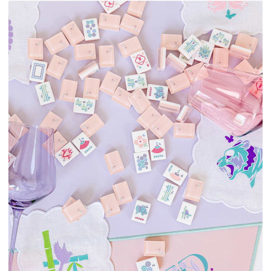 Bam Bird Boutique - Classic Mahjong Tile Set - ROSE