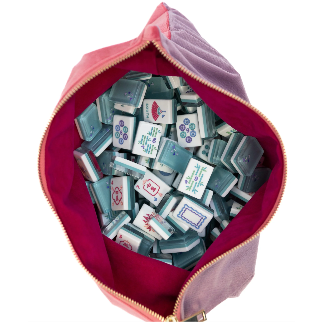 Bam Bird Boutique - Classic Mahjong Tile Set - TEAL