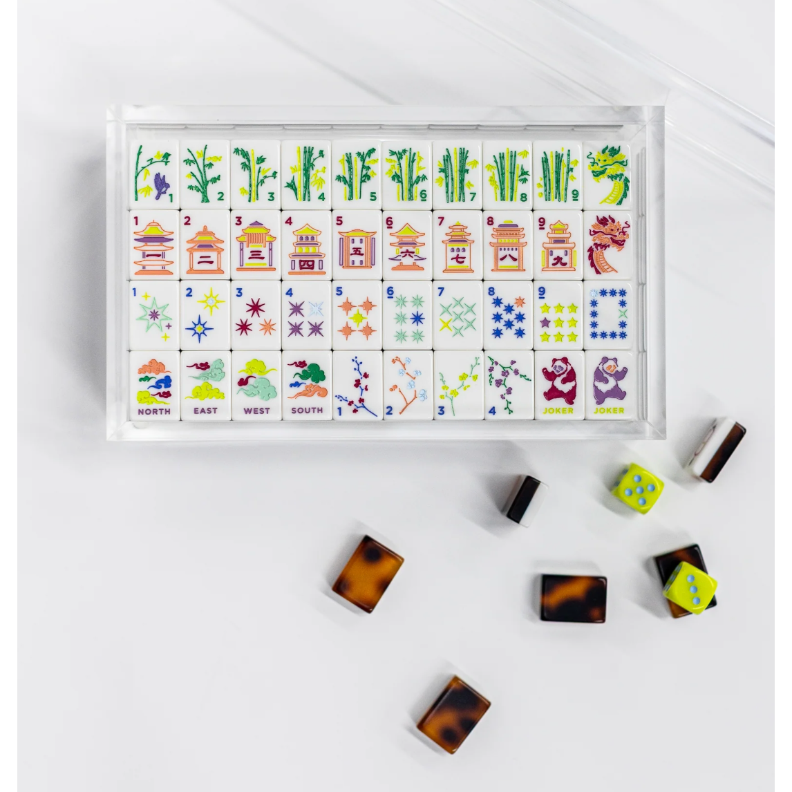 Bam Bird Boutique - East Meets West Tile Set - TORTOISE