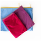 Bam Bird Boutique East Meets West Velvet Tile Bag - PLUM/MAGENTA