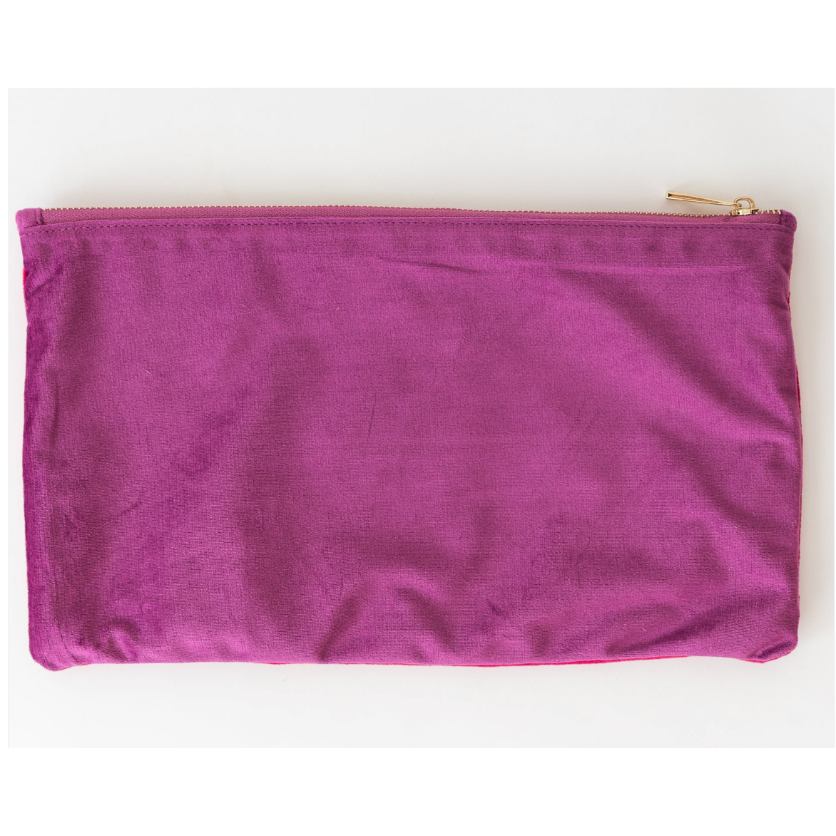 Bam Bird Boutique East Meets West Velvet Tile Bag - PLUM/MAGENTA