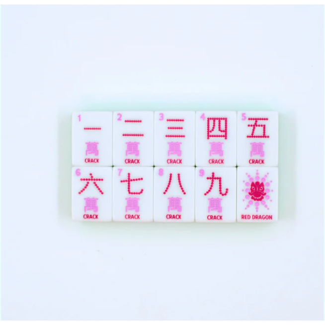 LIMITED TIME SALE - My Fair Mahjong Crystal Confetti Purple | Mahjong with a Sprinkle of Color and Joy | Clear Top with Colorful Pattern and Layers