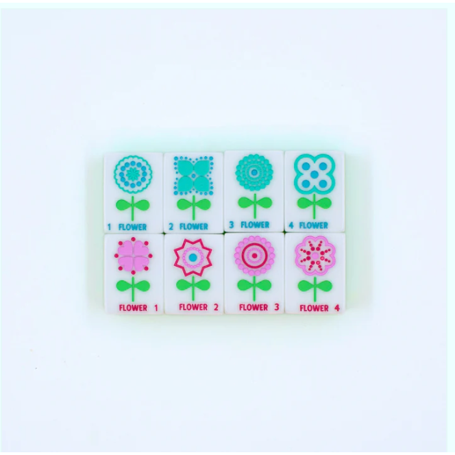 LIMITED TIME SALE - My Fair Mahjong Crystal Confetti Purple | Mahjong with a Sprinkle of Color and Joy | Clear Top with Colorful Pattern and Layers
