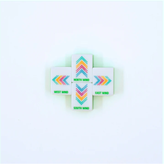 My Fair Mahjong Crystal Confetti Purple | Mahjong with a Sprinkle of Color and Joy | Clear Top with Colorful Pattern and Layers