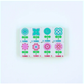My Fair Mahjong Crystal Confetti Citrus Green | Mahjong with a Sprinkle of Color and Joy | Clear Top with Colorful Pattern and Layers