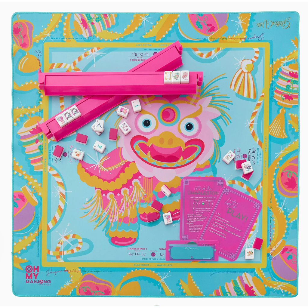 OMM Glitterville Pink Dragon Mat