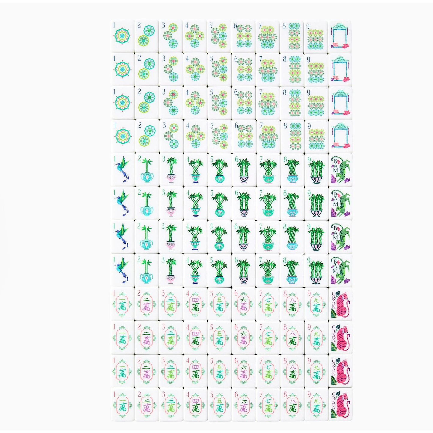 OMM Palm Royale Mahjong Tiles