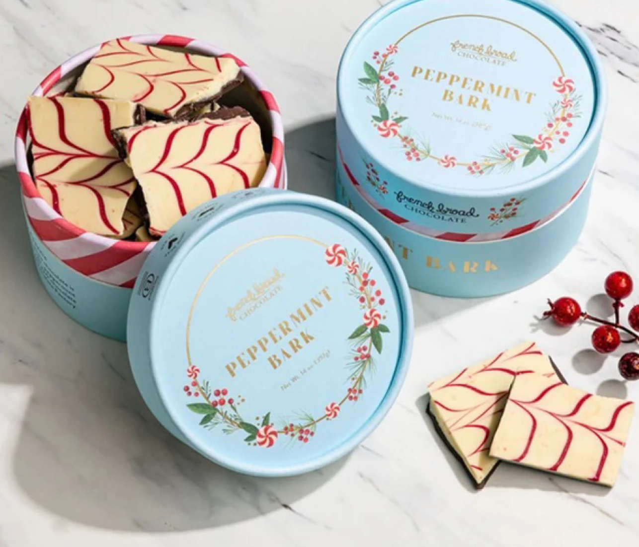 Holiday Peppermint Bark (wrapped)