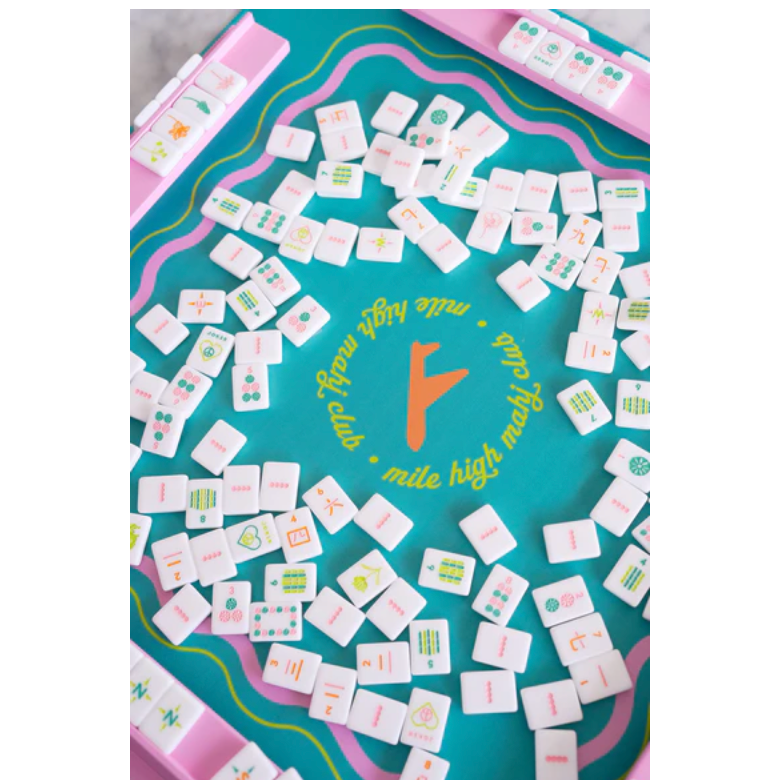 Peace Love Mahjong Mile High Travel Mahjong Set - Vibrant Vibes