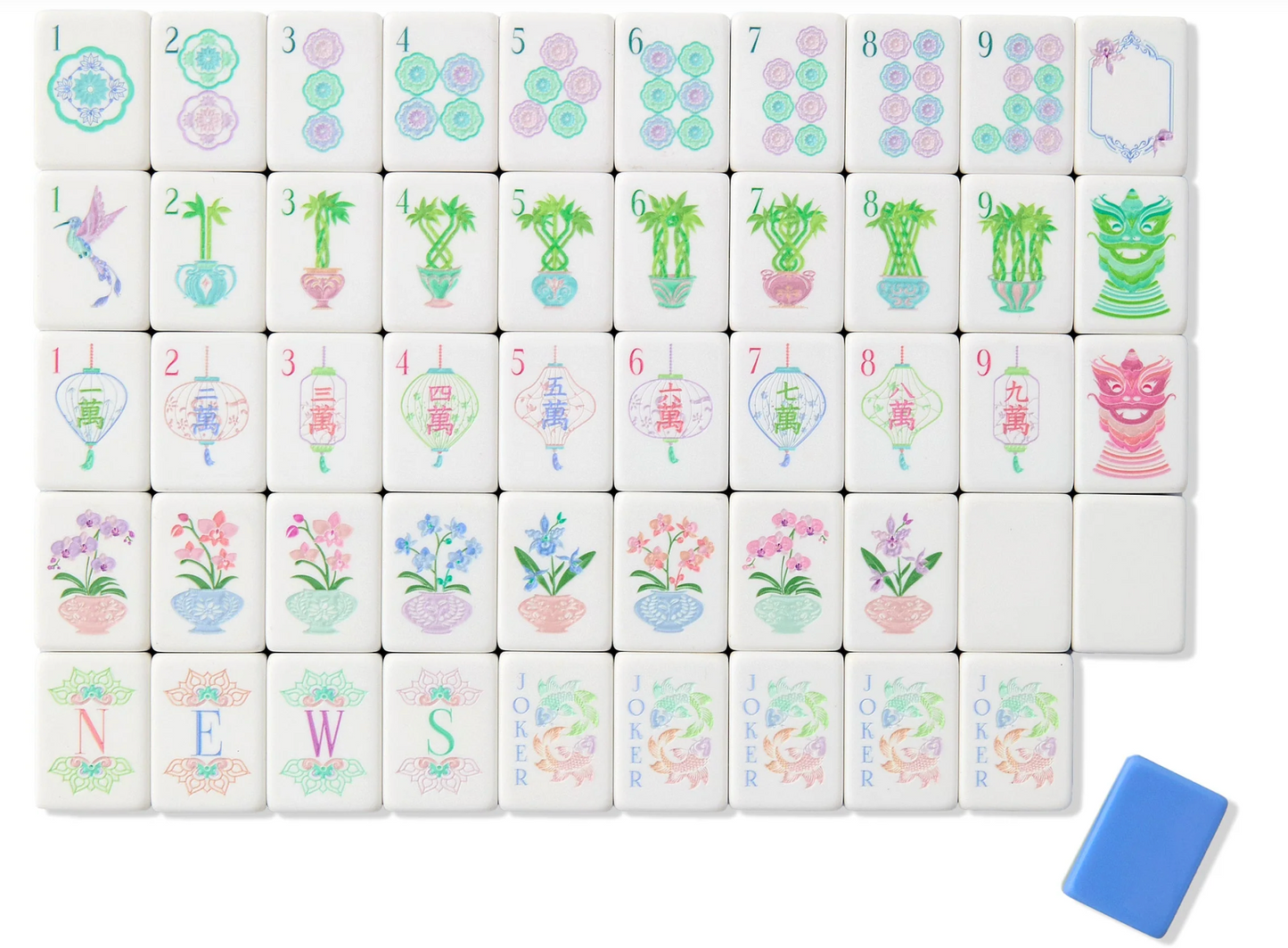 Moonlight Mahjong Tiles