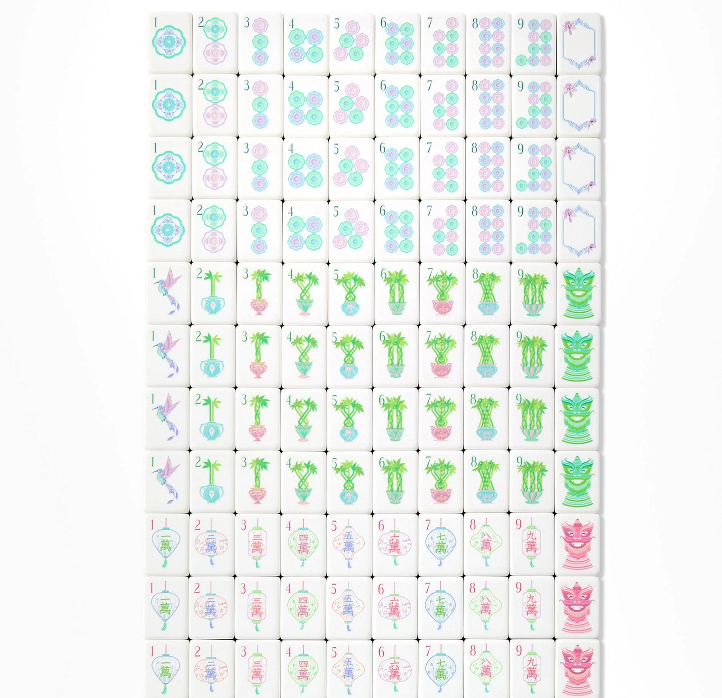 Moonlight Mahjong Tiles