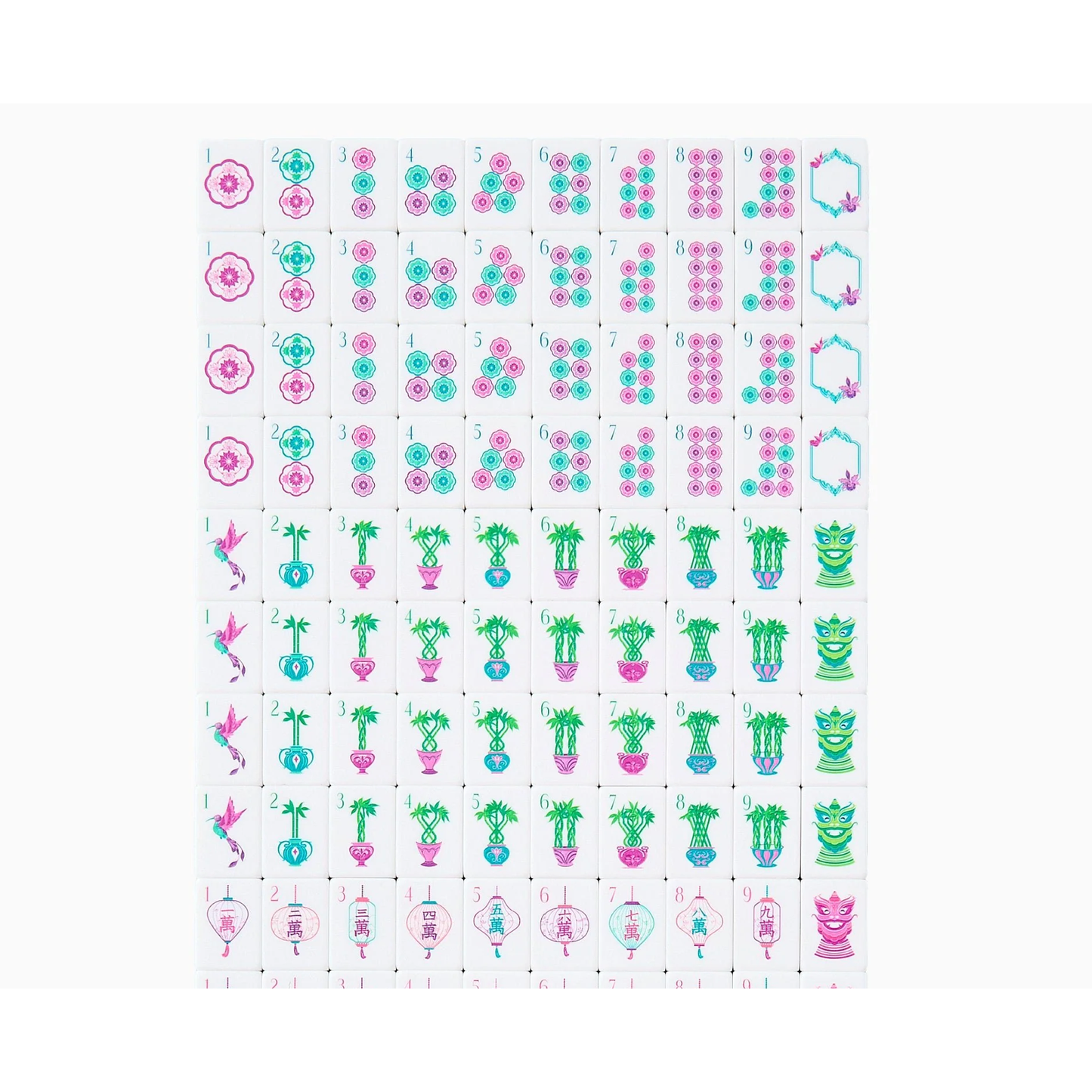 OMM Emerald Mahjong Tiles