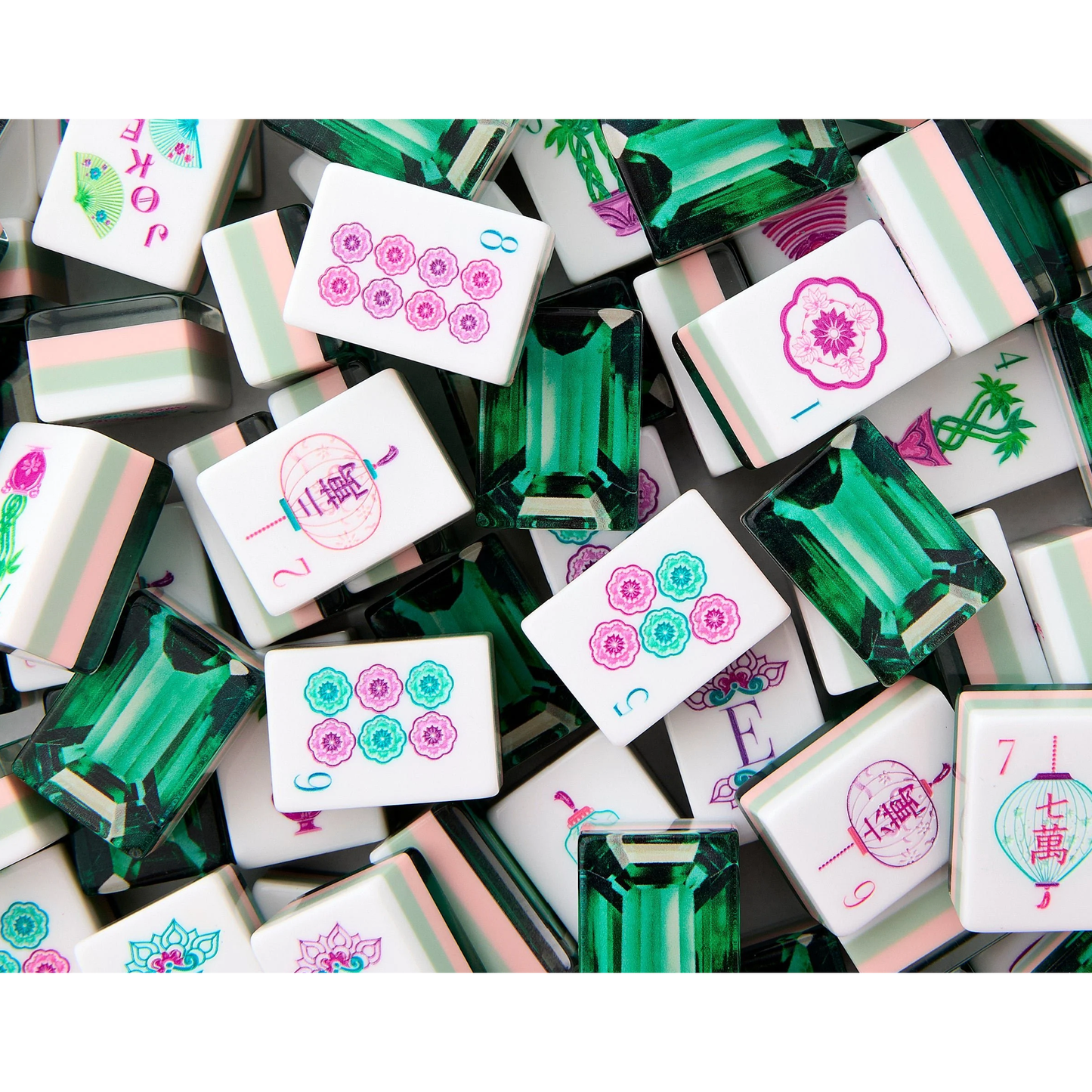 OMM Emerald Mahjong Tiles