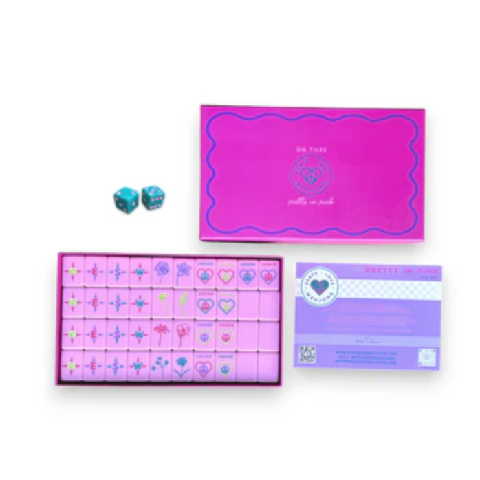 Peace, Love Mahjong:  Pretty in Pink OG Mahjong Tiles