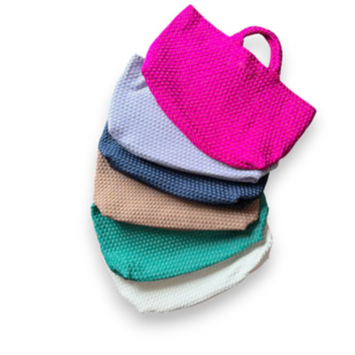 Peace Love Mahjong - Woven Mahjong Carryall : Peacock