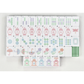 Bam!  Let's Mahjong:  Garden Party Mahjong Tiles, Mat and Shufflers:  Petal Pink