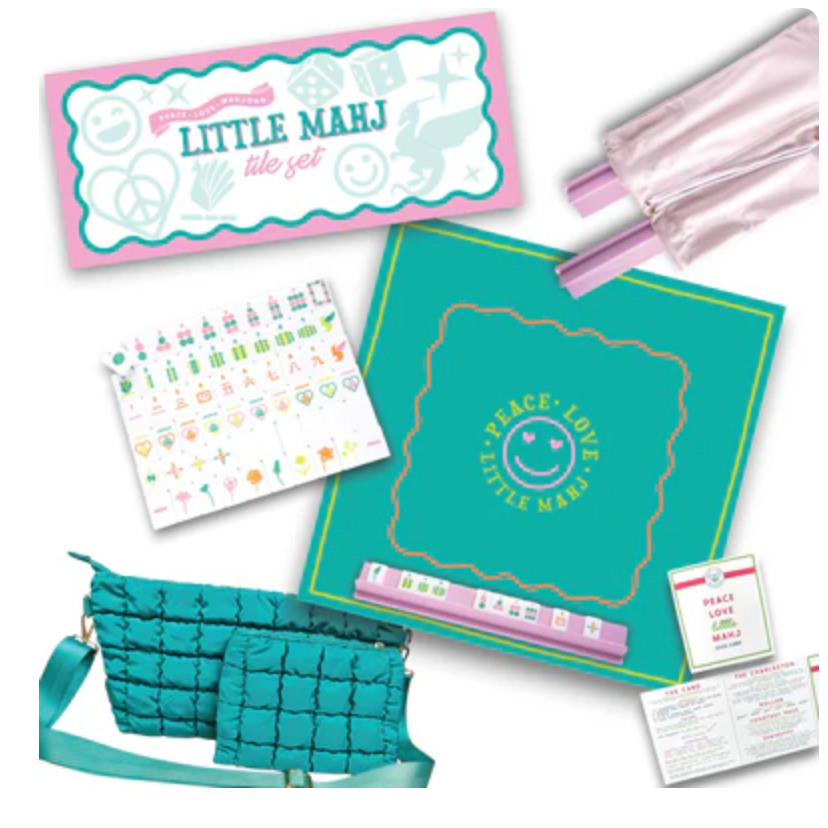 Peace Love Mahjong:  Little Mahj Vibrant Vibes - Kids Mahjong Set