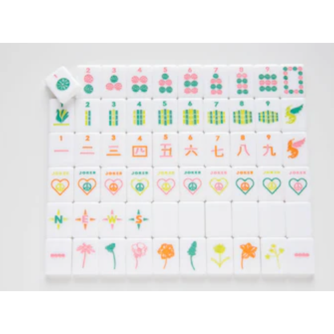 Peace Love Mahjong:  Little Mahj Vibrant Vibes - Kids Mahjong Set