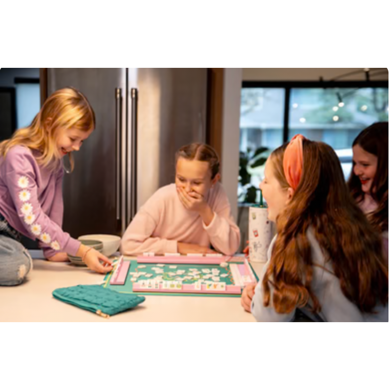 Peace Love Mahjong:  Little Mahj Vibrant Vibes - Kids Mahjong Set