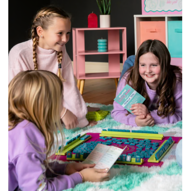Peace Love Mahjong:  Little Mahj  Totally Teal - Kids Mahjong Set