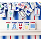 Bam!  Let's Mahjong:  Nantucket Tile Collection with Matching Mat and Shuffler (Seaside Blue)