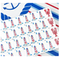 Bam!  Let's Mahjong:  Nantucket Tile Collection with Matching Mat and Shuffler (Seaside Blue)