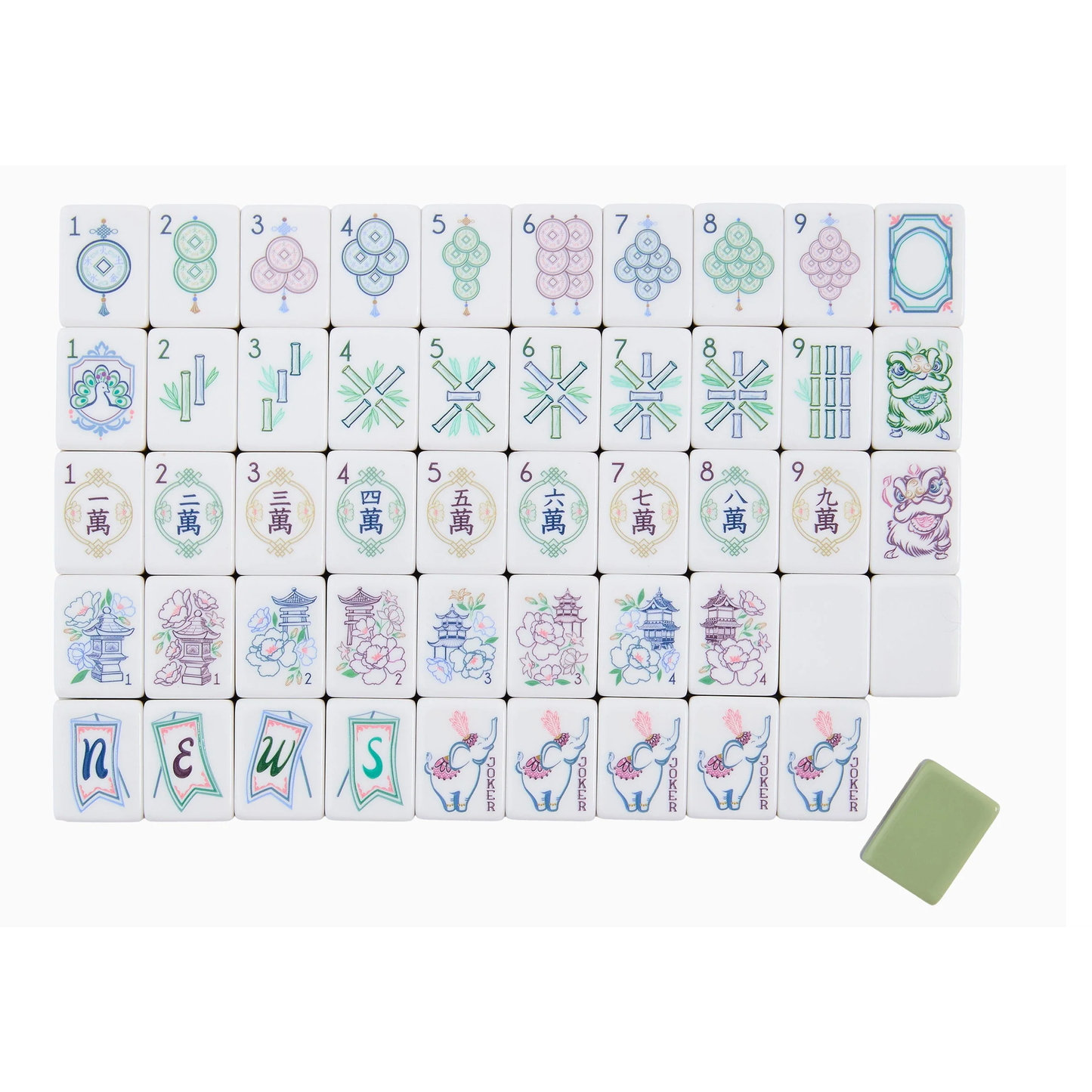 OMM Willow Mahjong Tiles