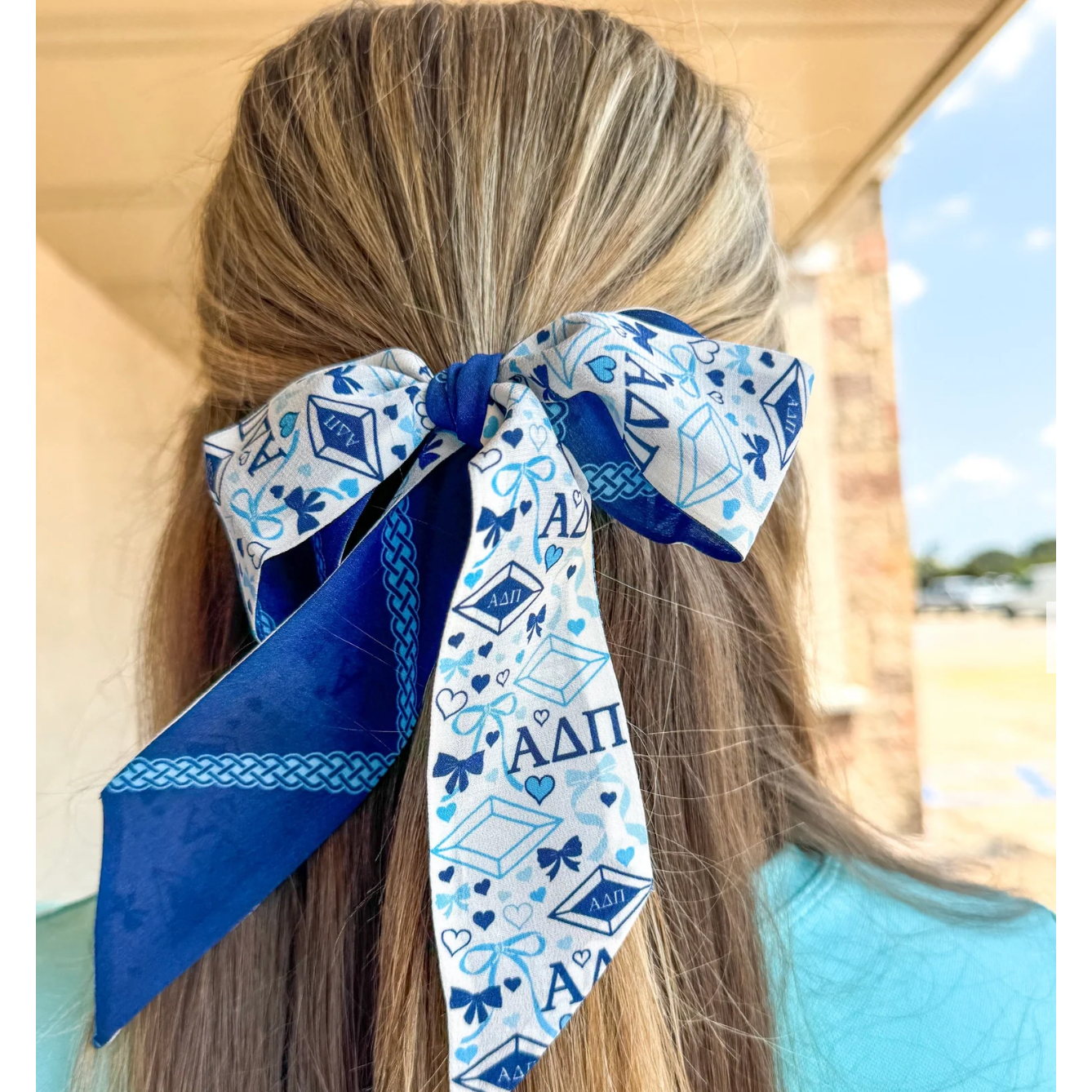 Alpha Delta Pi Sorority Silky Scarf