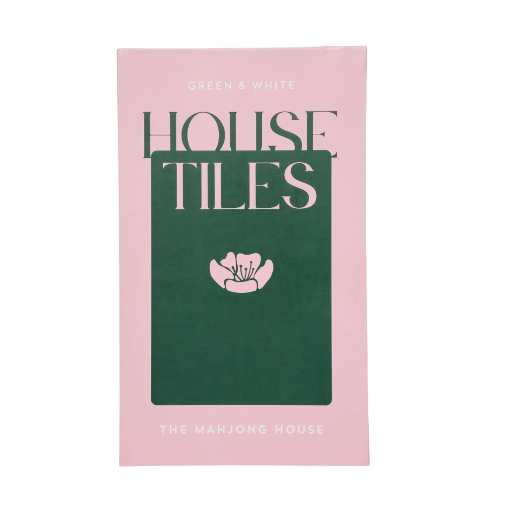 The Mahjong House - Green and White House Tiles