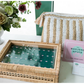 The Mahjong House - Green and White House Tiles