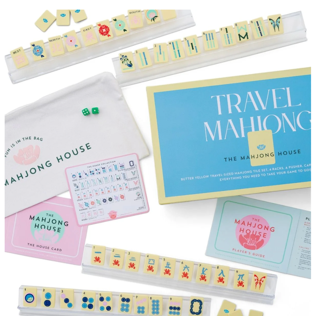 The Mahjong House - Butter Yellow Travel Mahjong Set
