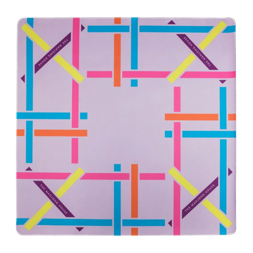 The House of Mahjong - Lilac Trellis Double - Sided Travel Mahjong Mat
