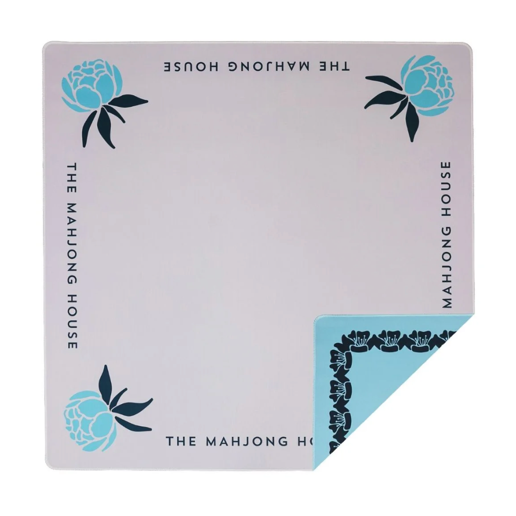 The House of Mahjong - Blue Double - Sided Travel Mahjong Mat