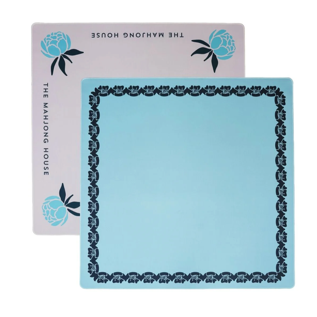 The House of Mahjong - Blue Double - Sided Travel Mahjong Mat